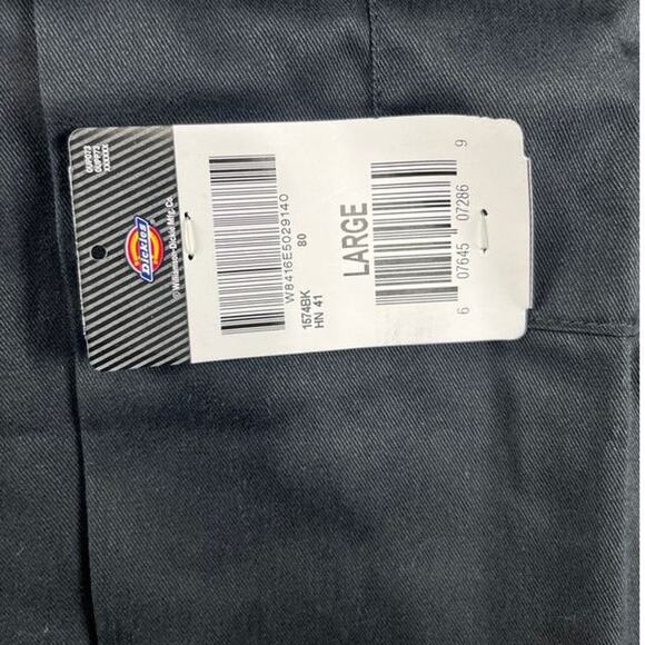 Men’s Dickies L Black Short Sleeve Work Shirt NWT New With Tags - Picture 7 of 12